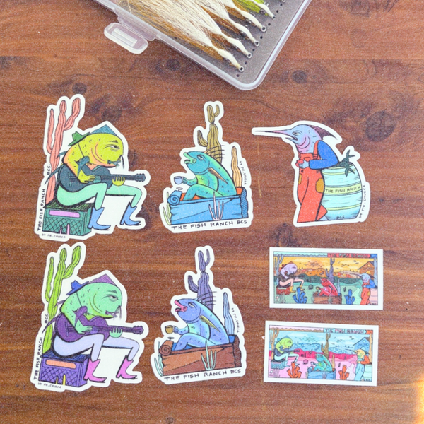 Mural Characters by Pie Chueca Sticker Pack