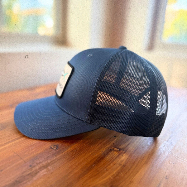 Dorado Patch Hat in Solid Blue