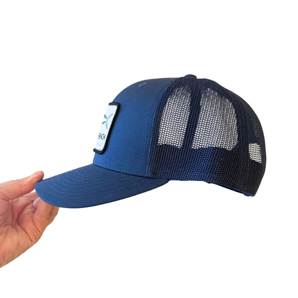 Dorado Patch Hat in Solid Blue