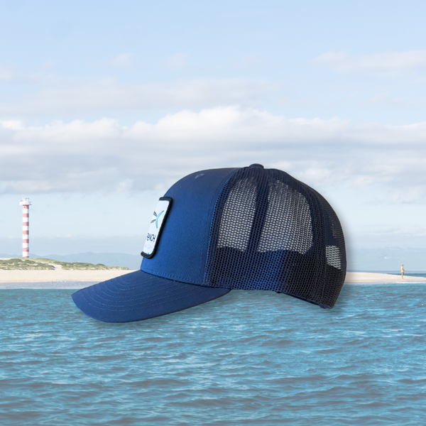 Dorado Patch Hat in Solid Blue