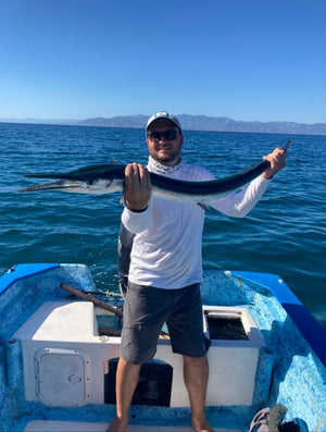 Needle Fish caught and released while fly fishing with outfitter The Fish Ranch in Baja California Sur, Mexico 