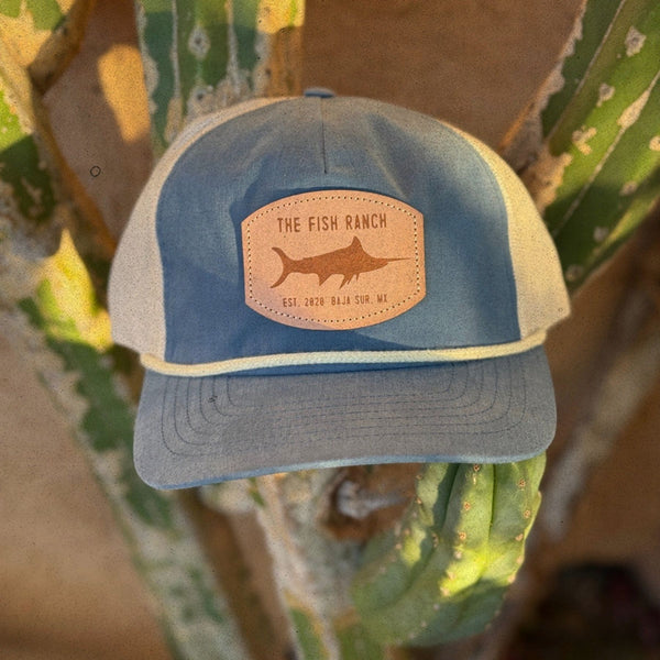 Marlin Leather Patch Roped Trucker Hat