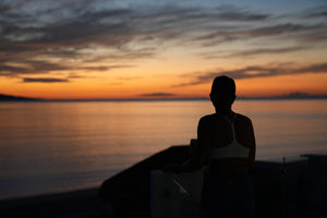 Enjoying the sunrise before meeting your captain on the beach for a day fly fishing booked through a custom package with the Fish Ranch in La Ventana, BCS